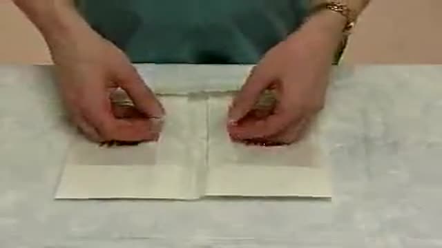 How to put on sterile gloves using aseptic technique.