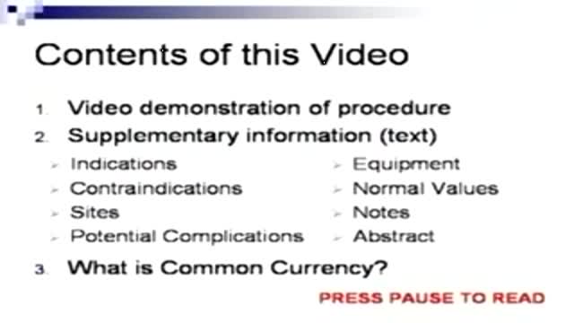 Arterial Blood Gas Sampling ABG