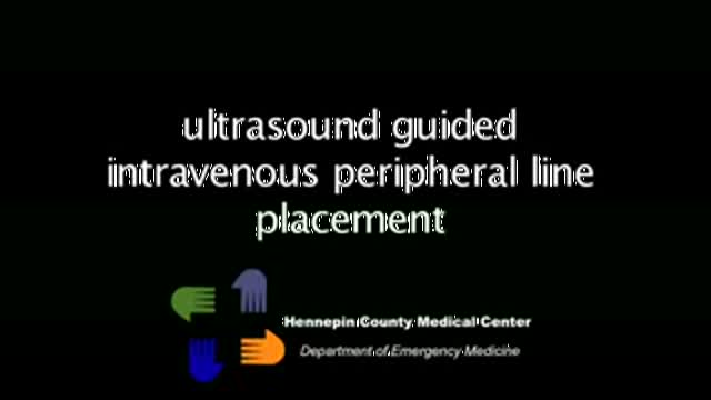 ⁣Ultrasound Guided Intravenous Peripheral Line Placement