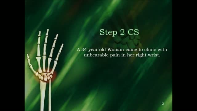 ⁣USMLE Step 2 CS - Wrist Pain