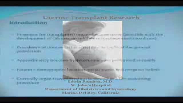 ⁣UTERINE TRANSPLANTATION