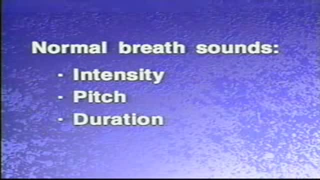 ⁣Normal and Adventitious Breath Sounds