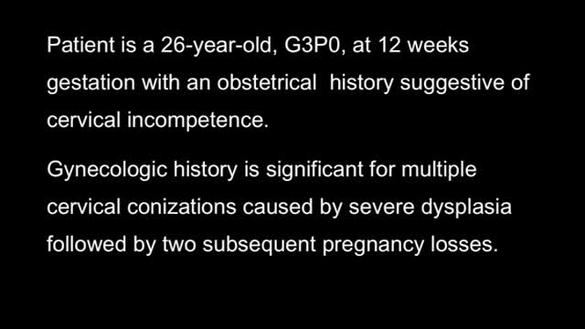 Cerclage In Pregnancy Laparoscopic HD