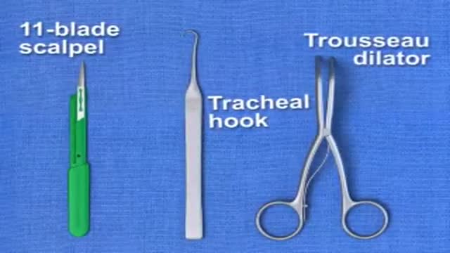 ⁣Traditional Surgical Cricothyrotomy