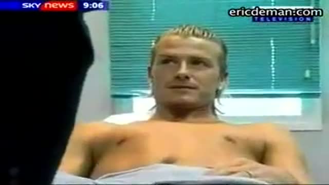 David Beckham Knee Exam