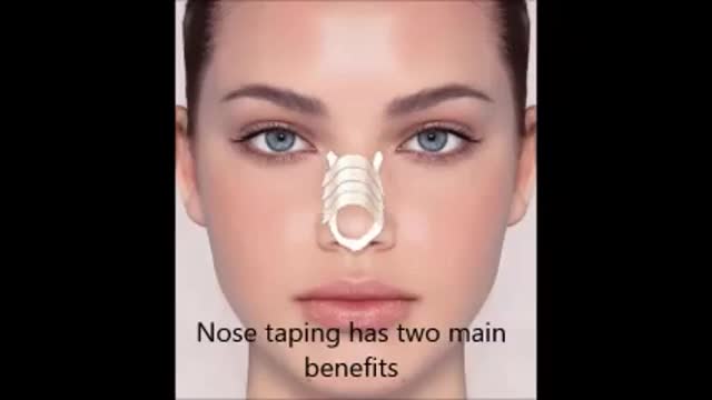 ⁣How to tape nose after rhinoplasty