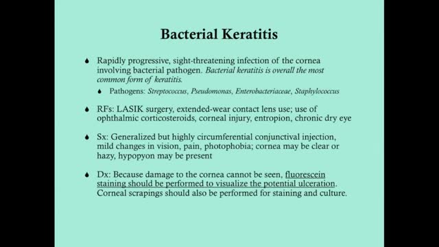 ⁣Keratitis