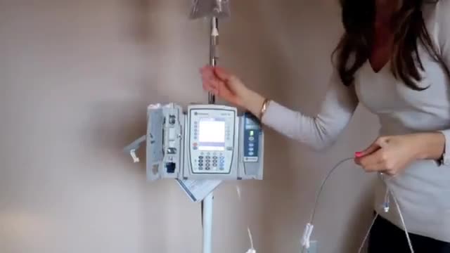 ⁣How to use an IV pump..