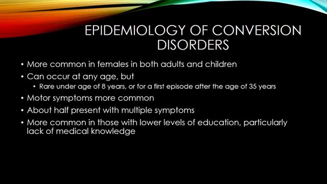 ⁣Conversion disorders