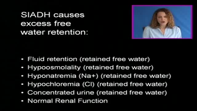 ⁣The syndrome of inappropriate antidiuretic hormone