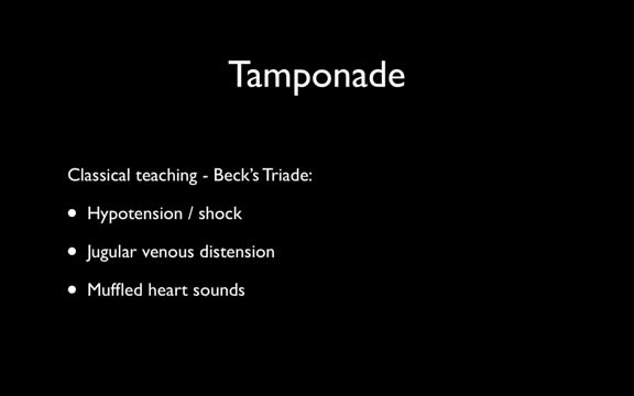 ⁣Tamponade & Pericardiocentesis