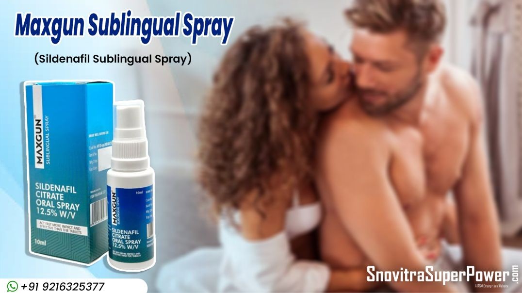 ⁣Best ED Medicine Maxgun Sublingual Spray (Sildenafil Citrate Oral Spray)