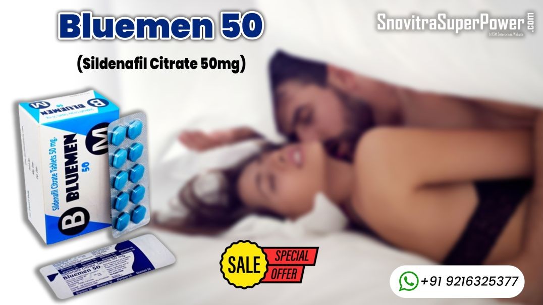 ⁣Bluemen 50-An Instant Solution to Be Free Of Erection Failure
