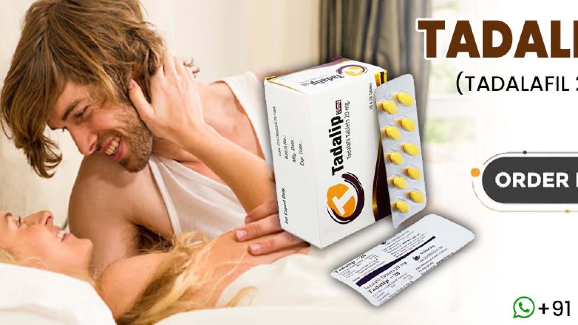 ⁣An Oral Medication to Manage Erection Failure With Tadalip 20mg