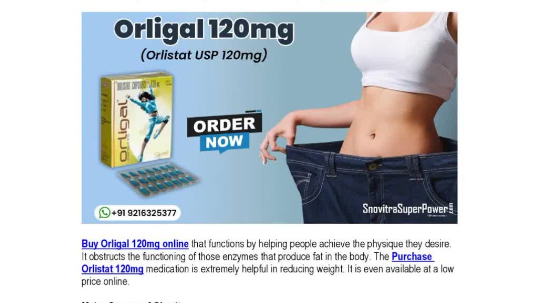 ⁣Purchase Online Orligal 120mg For Weight Loss