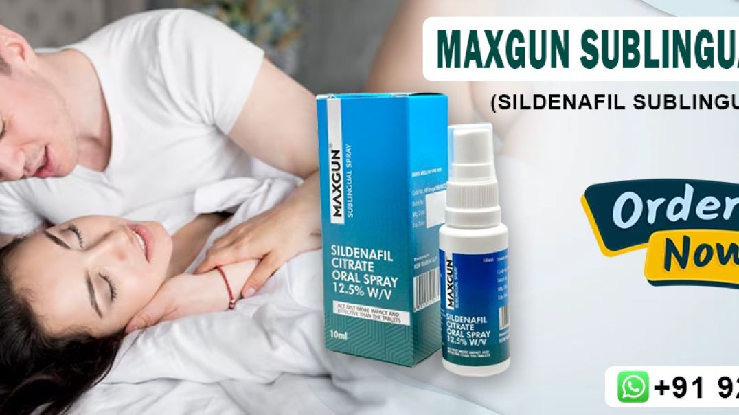 ⁣A Great Remedy to Fix Erection Failure in Males With Maxgun Sublingual Spray