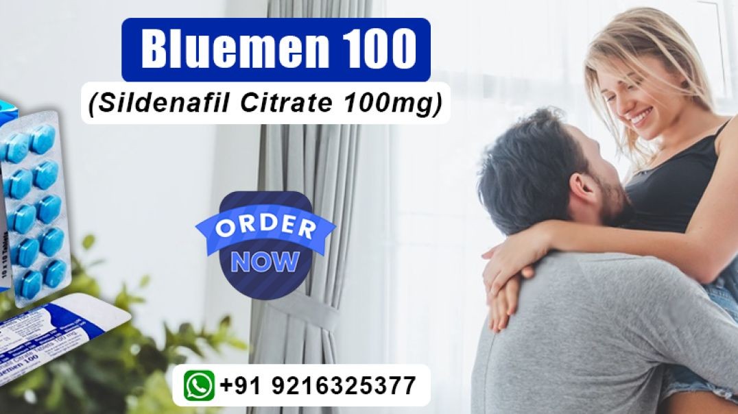 ⁣A Reliable Remedy for Erectile Disorder in Males With Bluemen 100mg