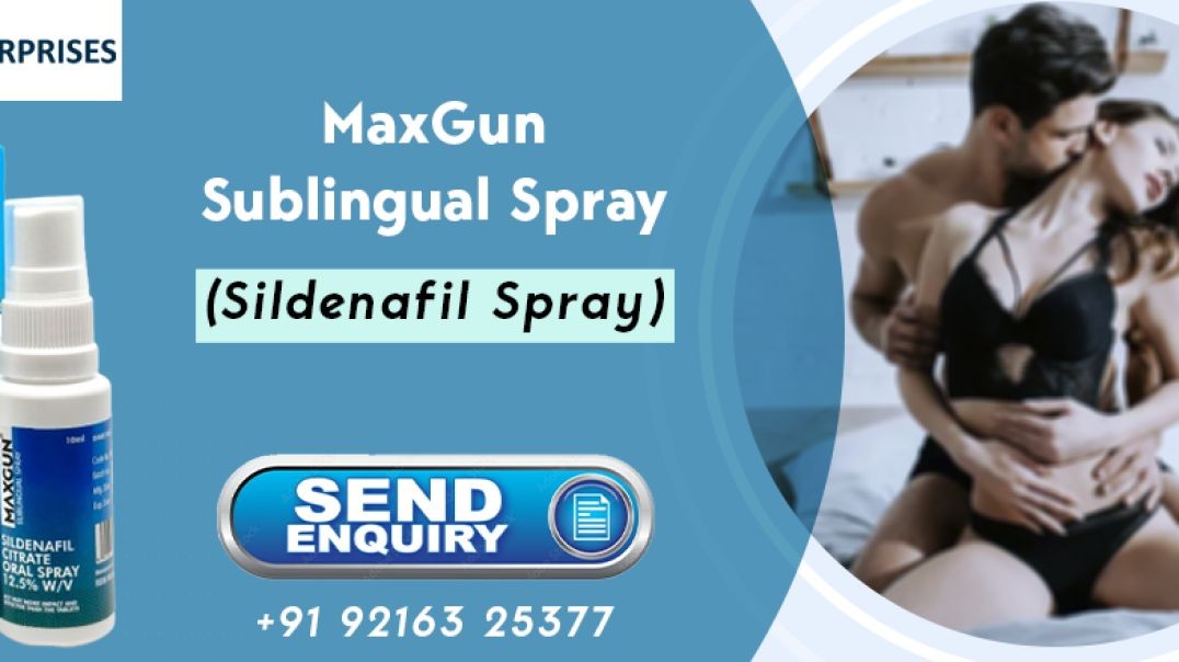 ⁣A Strong Medication to Fix Erection Failure in Males With Maxgun Sublingual Spray