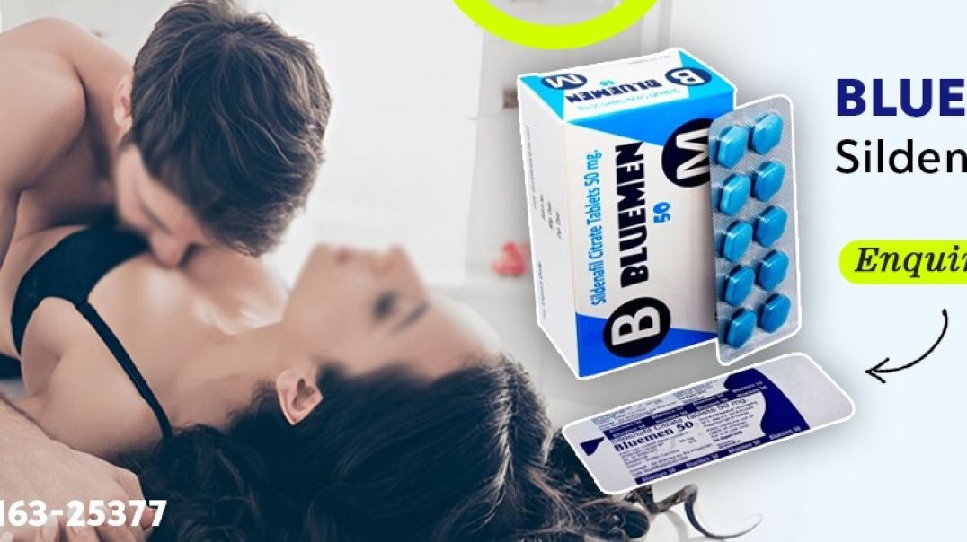 ⁣Superb Medication to Surge Erectile Functioning In Men With Bluemen 50mg